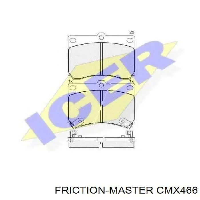 Pastillas de freno delanteras Mazda 323 BA