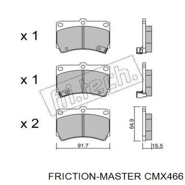Pastillas de freno delanteras Mazda 323 BA
