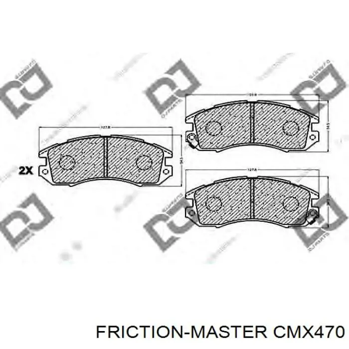 CMX470 Friction Master pastillas de freno delanteras