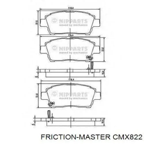 Pastillas de freno delanteras Toyota Prius NHW20