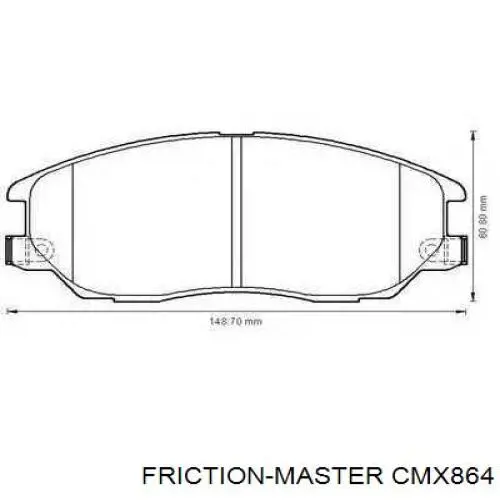 CMX864 Friction Master pastillas de freno delanteras