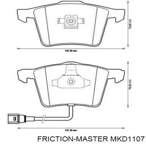 Pastillas de freno delanteras Seat Leon 2 1P1