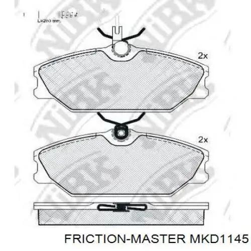 Pastillas de freno delanteras Renault Laguna 1 B56, 556