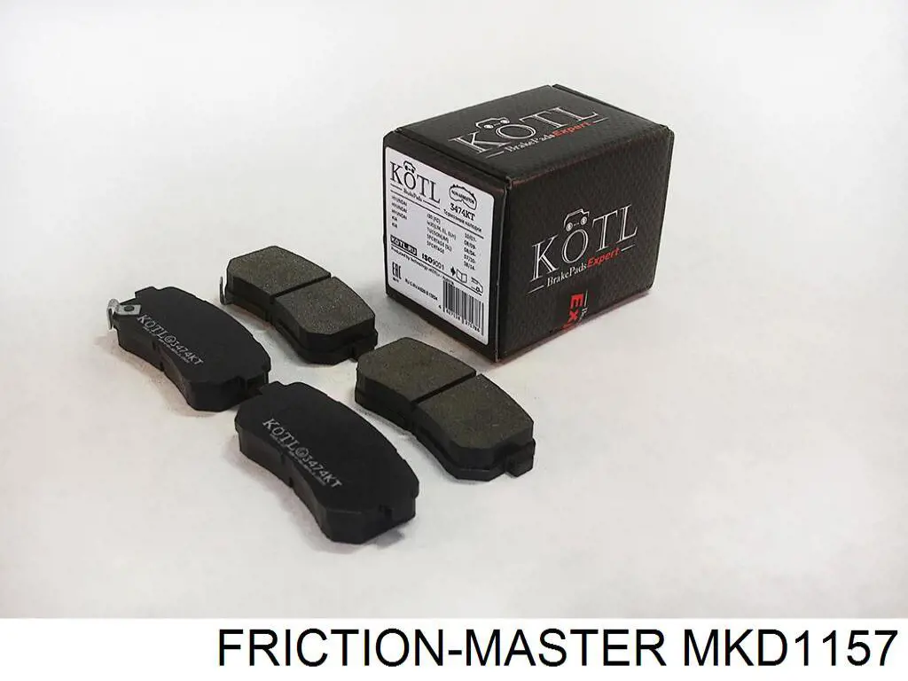 MKD1157 Friction Master pastillas de freno traseras