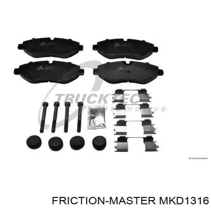 MKD1316 Friction Master pastillas de freno delanteras