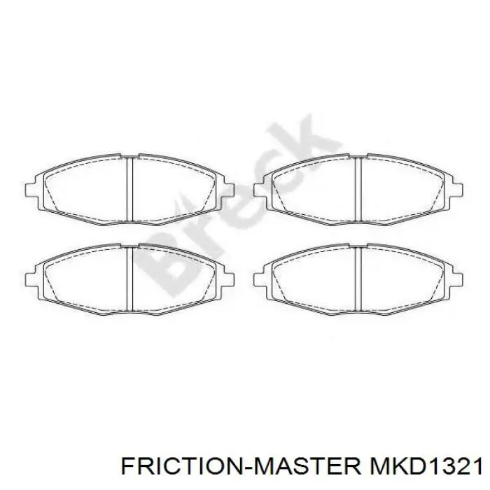 Pastillas de freno delanteras Chevrolet Spark (Matiz) M200, M250
