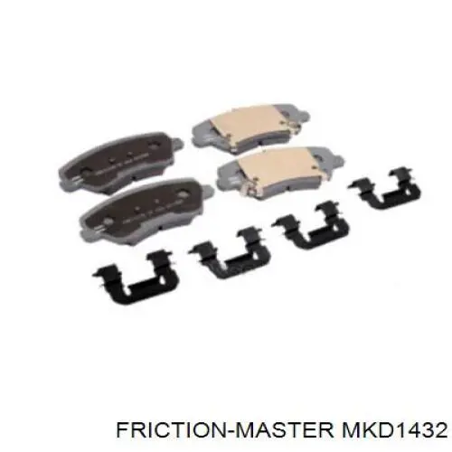 MKD1432 Friction Master pastillas de freno delanteras