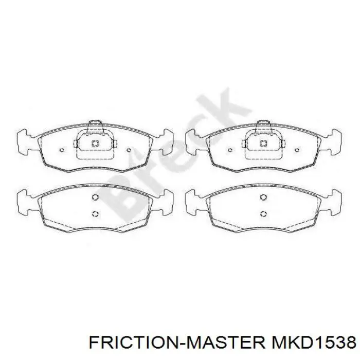 Pastillas de freno delanteras Fiat Punto 2 188