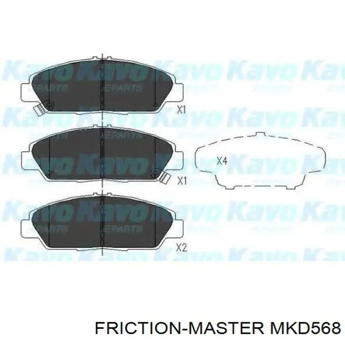 MKD568 Friction Master Pastillas delanteras