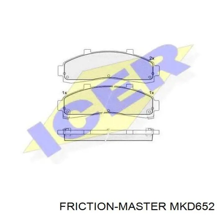 MKD652 Friction Master pastillas de freno delanteras