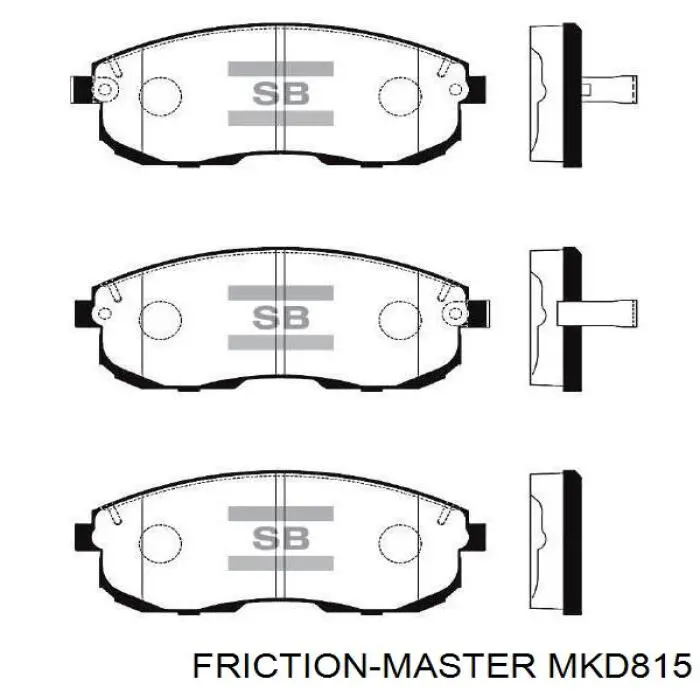 MKD815 Friction Master pastillas de freno delanteras
