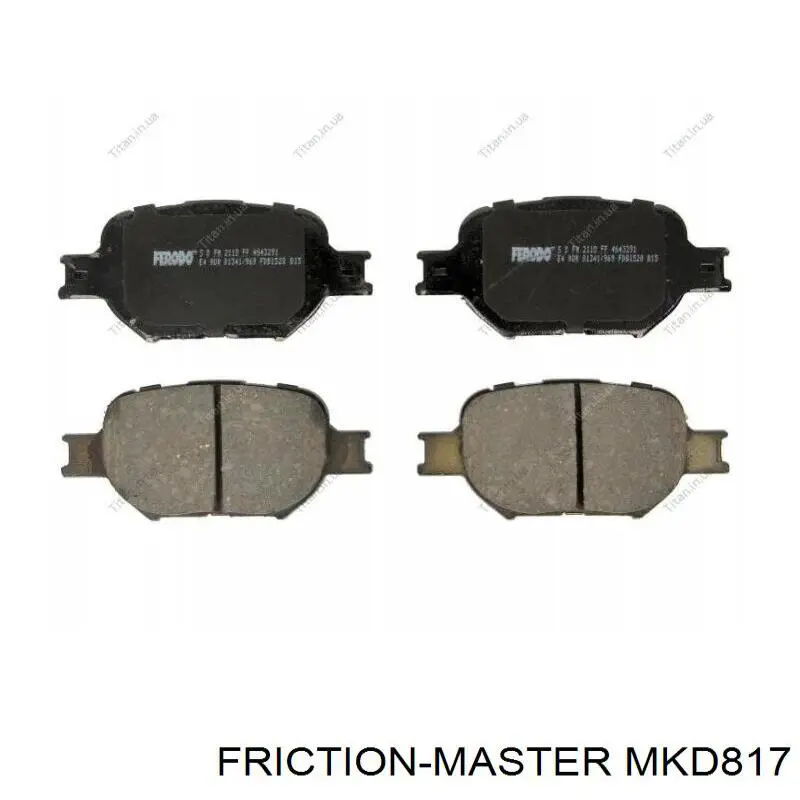 MKD817 Friction Master pastillas de freno delanteras