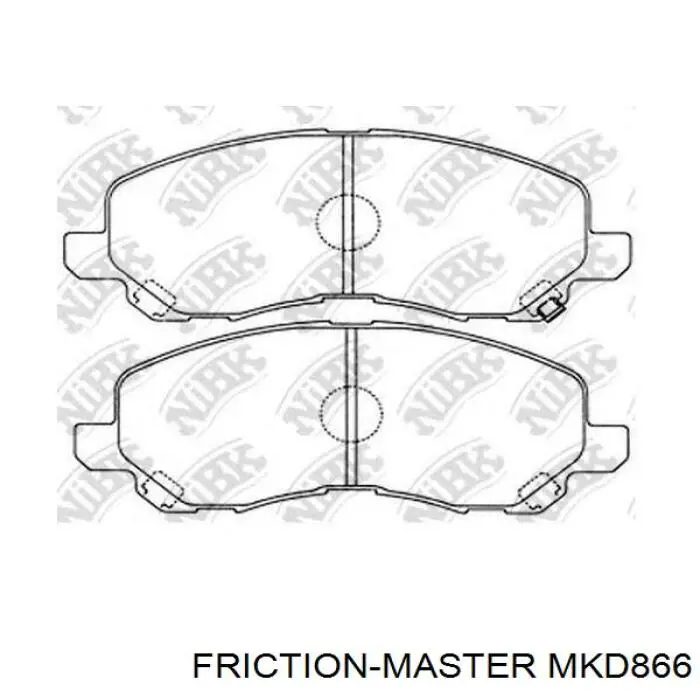 Pastillas freno delanteras Friction Master MKD866 precio, desde 25,04 EUR