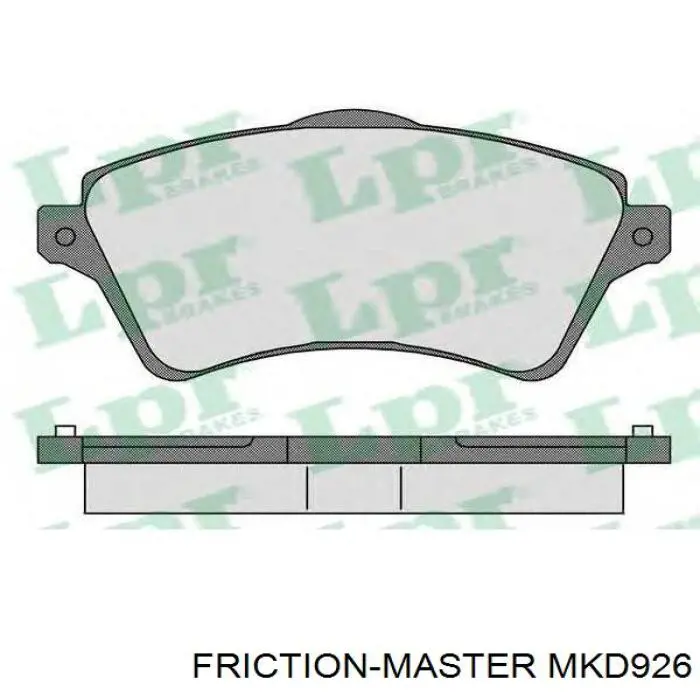 MKD926 Friction Master pastillas de freno delanteras