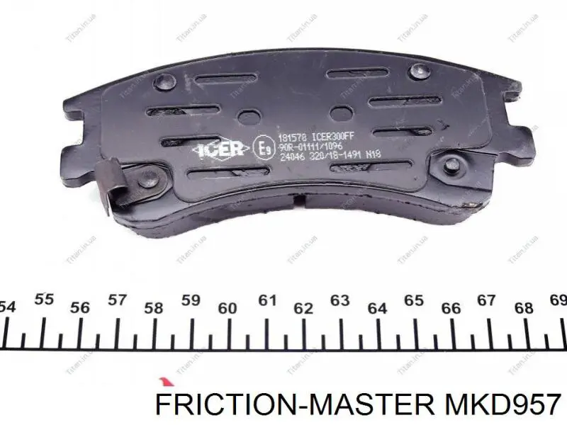 MKD957 Friction Master pastillas de freno delanteras