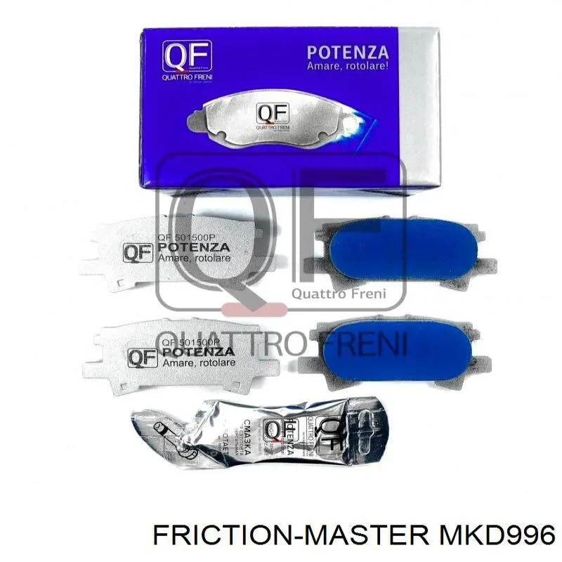 MKD996 Friction Master pastillas de freno traseras