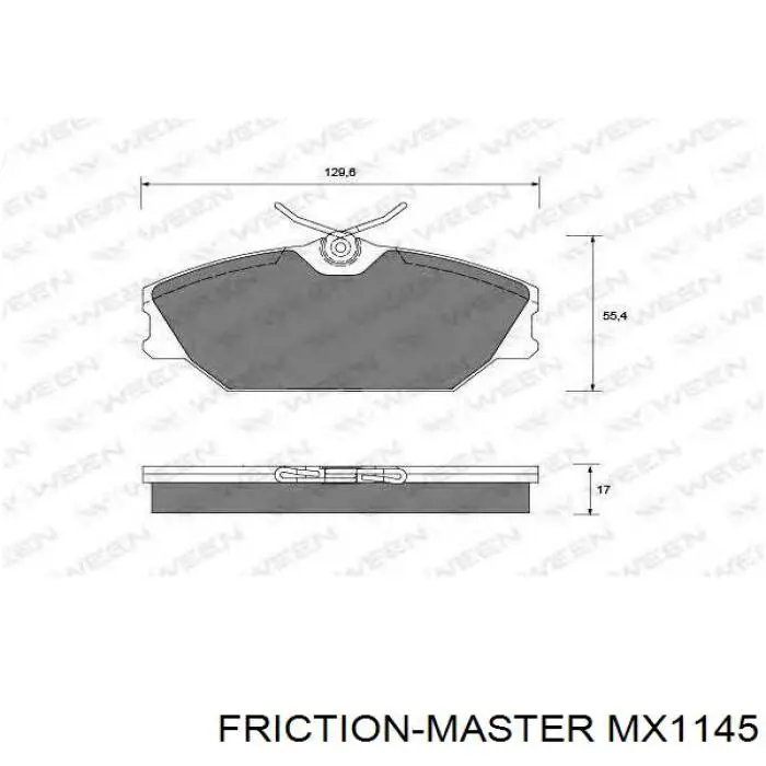 Pastillas de freno delanteras Renault Laguna 1 B56, 556