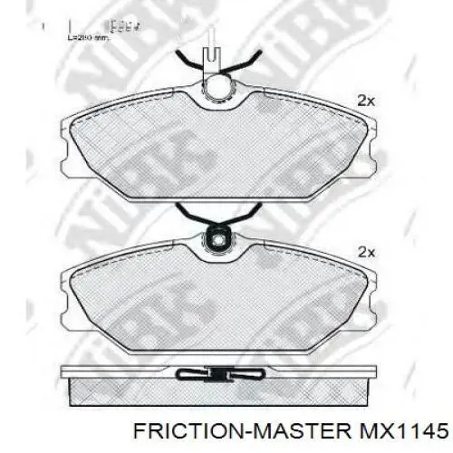 Pastillas de freno delanteras Renault Laguna 1 B56, 556