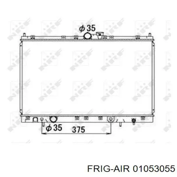 Radiador XS5H8005EA Ford