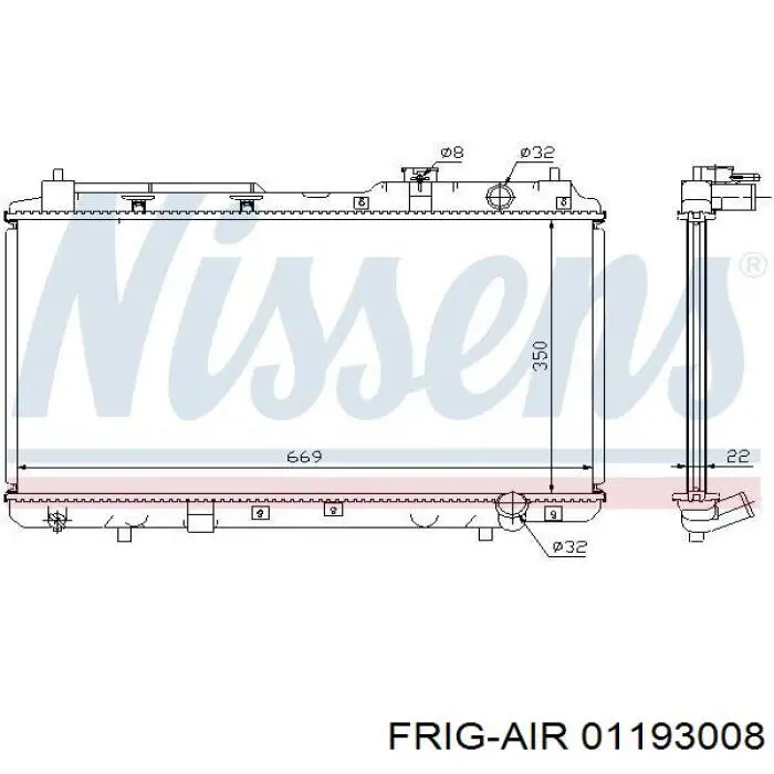 Água radiador Frig AIR 01193008 precio, desde 76,17 EUR
