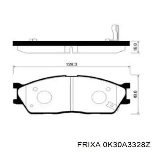 Pastillas de freno delanteras Mazda 323 BA