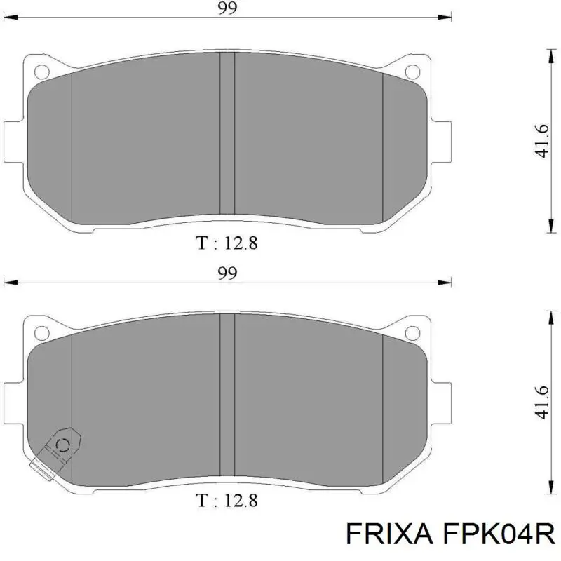 FPK04R Hankook Frixa pastillas de freno delanteras