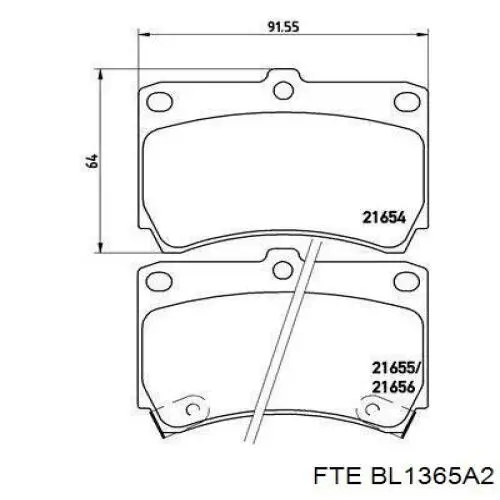Pastillas de freno delanteras Mazda 323 BA