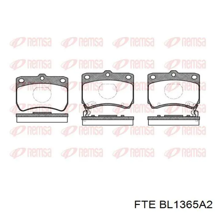 Pastillas de freno delanteras Mazda 323 BA
