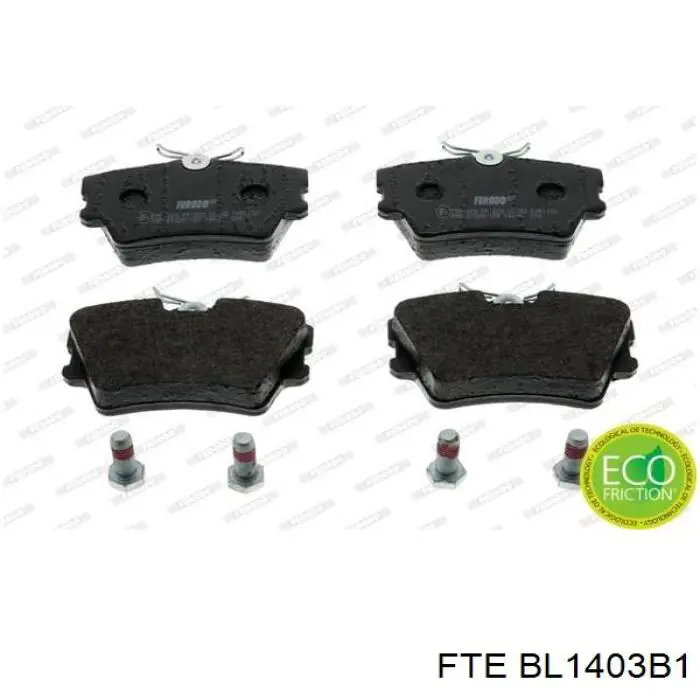 BL1403B1 FTE pastillas de freno traseras