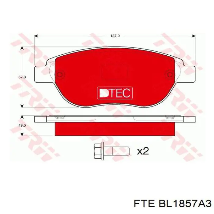 Pastillas de freno delanteras Citroen C3 1 FC