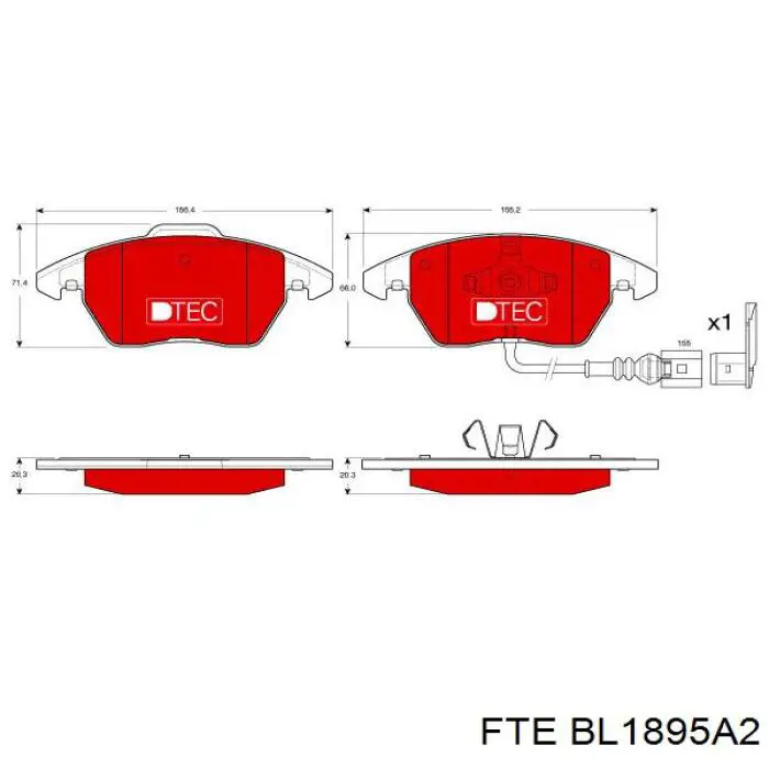 Pastillas de freno delanteras Seat Leon 2 1P1