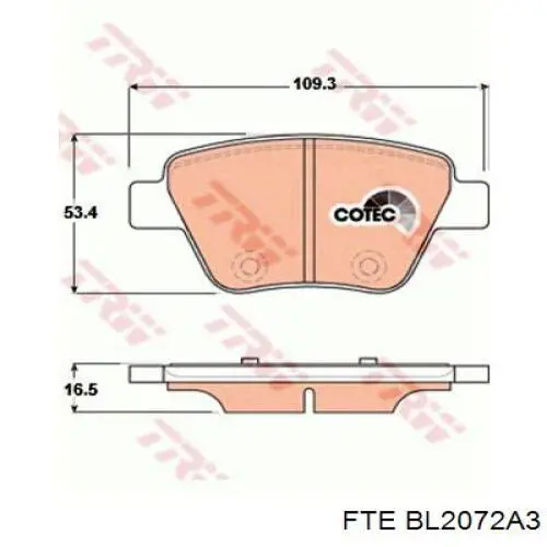 Pastillas de freno traseras Volkswagen Jetta 6 162, 163, AV3, AV2, AY2, AY3