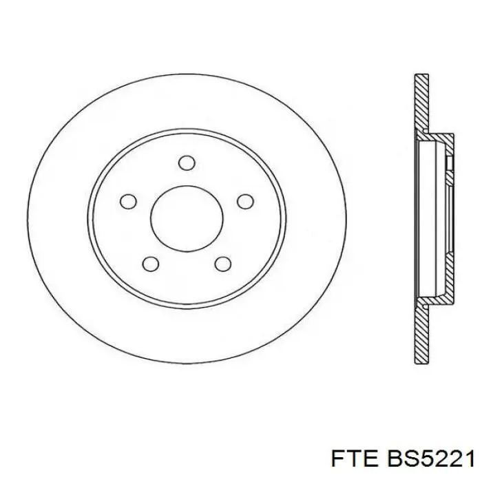 Disco de freno trasero Jaguar X-type CF1