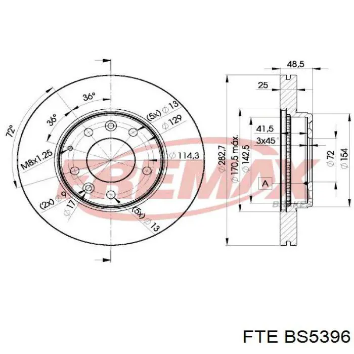 Freno de disco delantero Mazda 6 GY