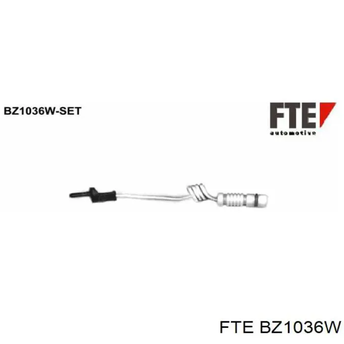 BZ 1036 W FTE contacto de aviso, desgaste de los frenos