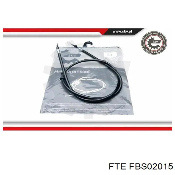 FBS02015 FTE cable de freno de mano trasero derecho/izquierdo