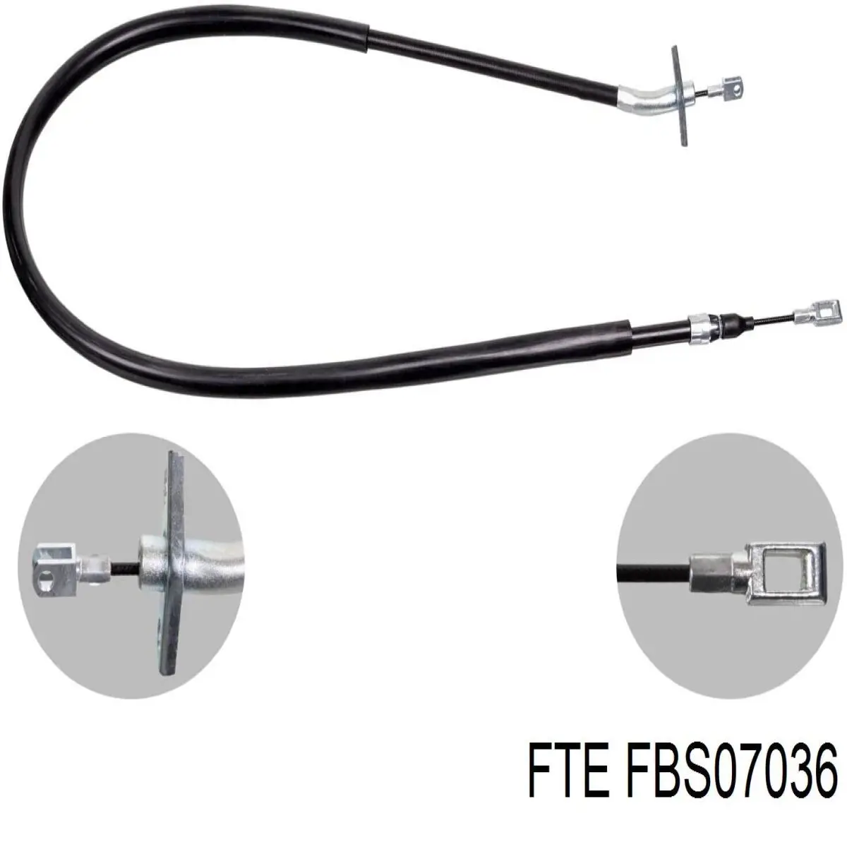 FBS07036 FTE cable de freno de mano trasero derecho