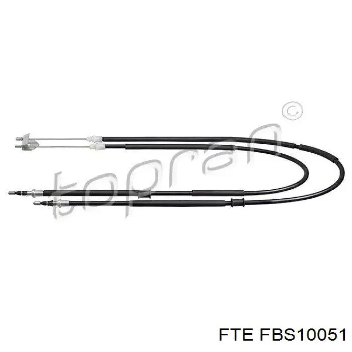 FBS10051 FTE cable de freno de mano trasero derecho/izquierdo