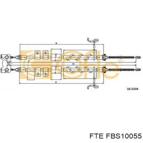 Cable de freno de mano trasero derecho/izquierdo Beca Cables 2001037 precio, desde 41,81 EUR