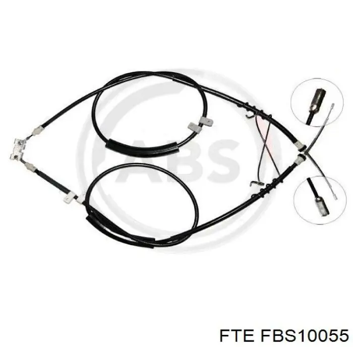 Cable de freno de mano trasero derecho/izquierdo 2001037 Beca Cables