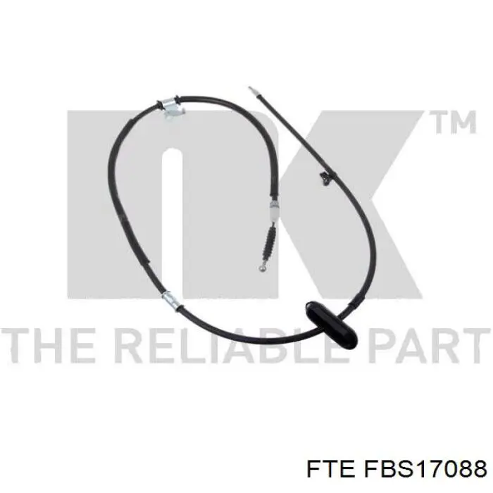 FBS17088 FTE cable de freno de mano trasero derecho