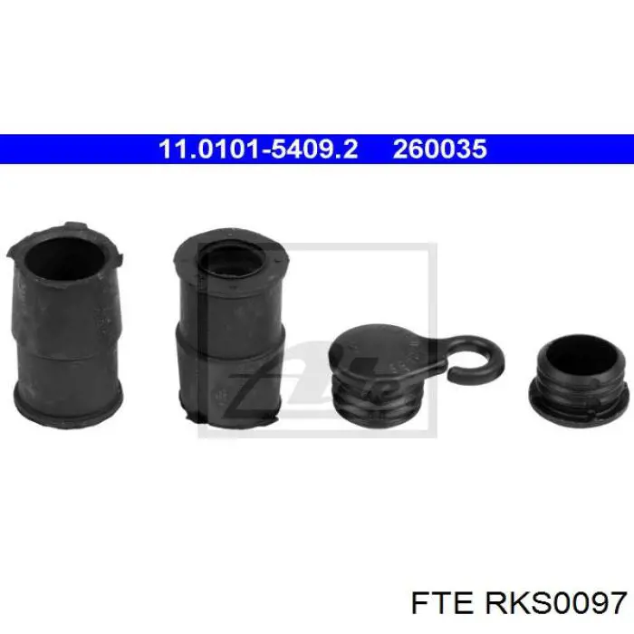 Juego de reparación, pinza de freno delantero Volvo V40 525, 526