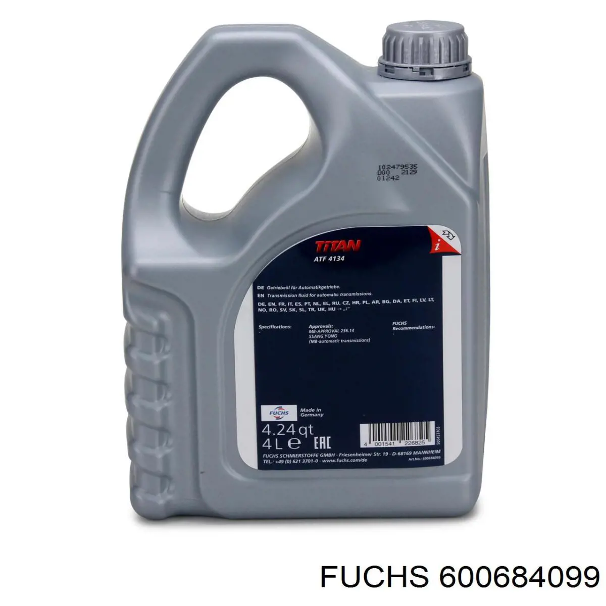 600684099 Fuchs Aceite caja cambios