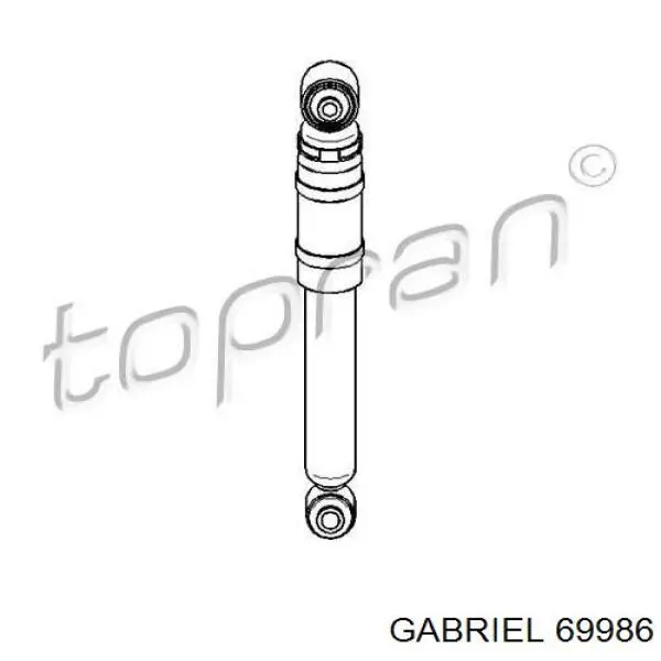 Amortiguador trasero Opel Astra 51, 52, F35, M35