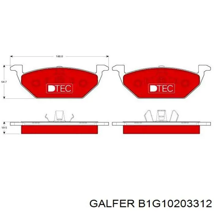 Pastillas de freno delanteras Seat Ibiza 5 KJ1, KJG