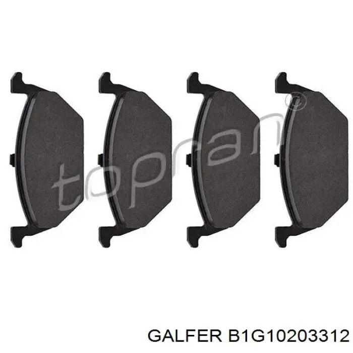 Pastillas de freno delanteras Seat Ibiza 5 KJ1, KJG
