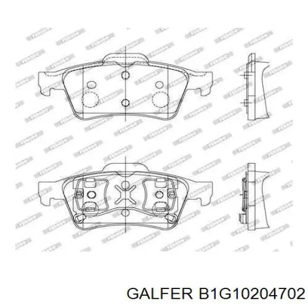 Pastillas de freno traseras Renault Espace 4 JK0