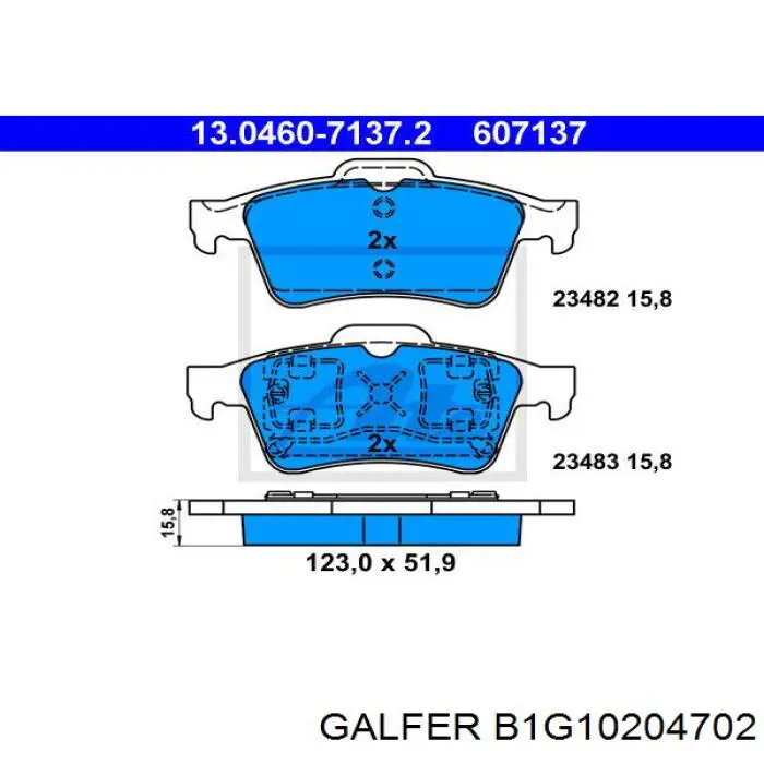 Pastillas de freno traseras Renault Espace 4 JK0