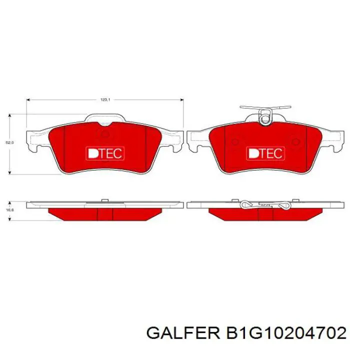 Pastillas de freno traseras Renault Espace 4 JK0