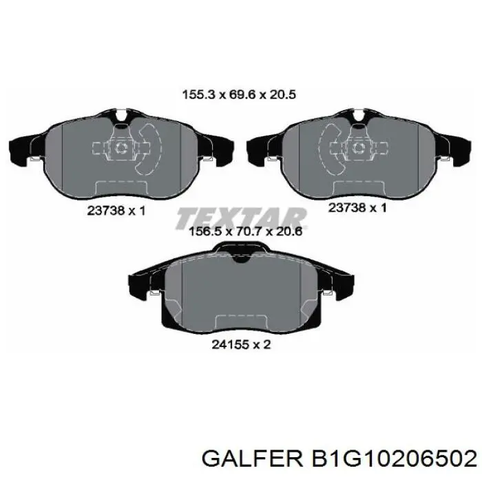 Pastillas de freno delanteras Opel Vectra